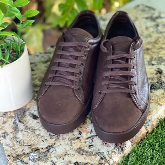 Rag and Bone Kent Brown LeatherSuede Sneakers Size 41 US women 11 fits men Sz 8