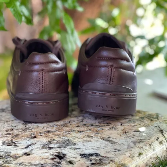 Rag and Bone Kent Brown LeatherSuede Sneakers Size 41 US women 11 fits men Sz 8