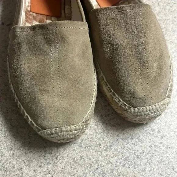 Rag and bone women’s tan suede leather espadrilles size 37.5/7
