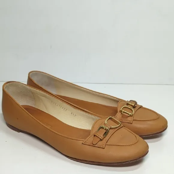 Ralph Lauren collection equestrian stirrup flat driving loafer women's size 8.5