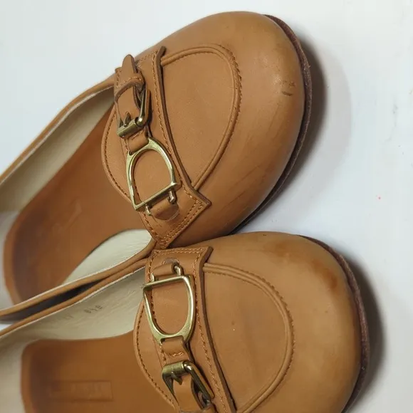 Ralph Lauren collection equestrian stirrup flat driving loafer women's size 8.5
