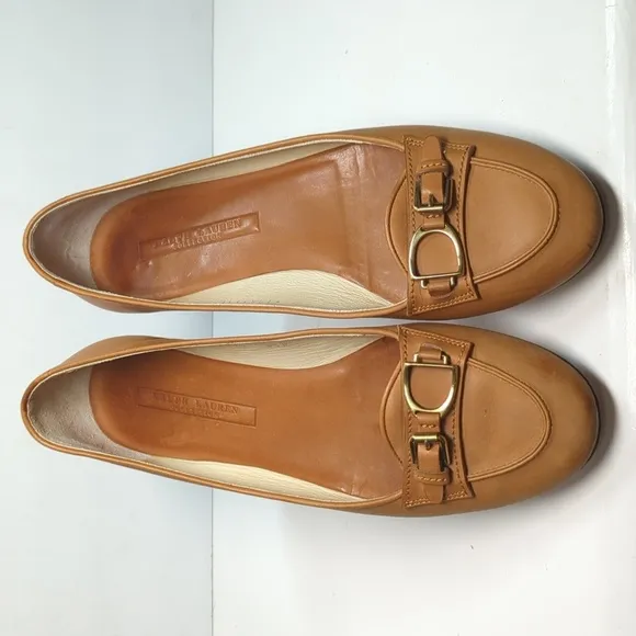Ralph Lauren collection equestrian stirrup flat driving loafer women's size 8.5