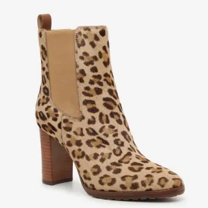 Ralph Lauren Mylah Bootie Calf Hair Cheetah Print Boots