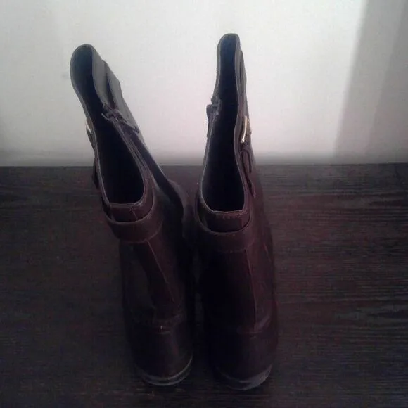 Ralph Lauren Sorissa Dark Brown Calf