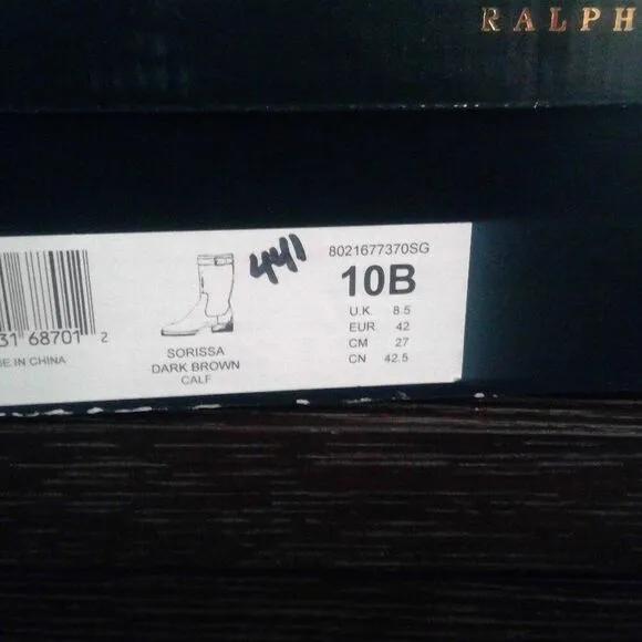 Ralph Lauren Sorissa Dark Brown Calf