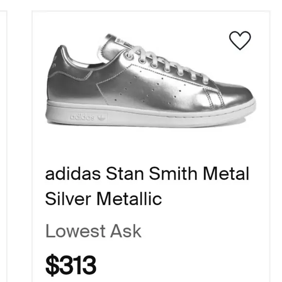 RARE Adidas Stan Smith Space Suit Silver Sneakers Athletic Luxury Limited