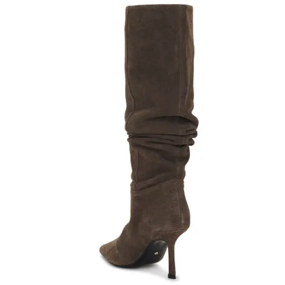 RAYE Dani Extended Calf Boot in Dark Chocolate Brown Excellent Condition 9