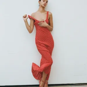 Realisation Par The Allegra in Aura Red Polka Dot Maxi Dress