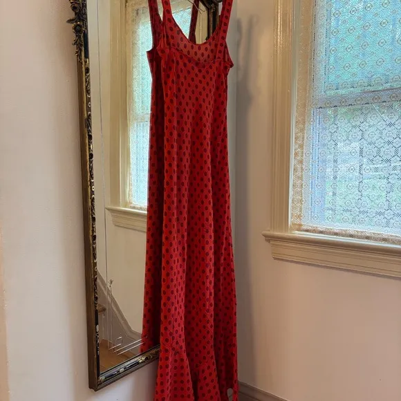 Realisation Par The Allegra in Aura Red Polka Dot Maxi Dress