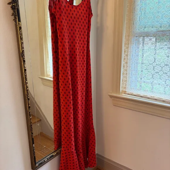 Realisation Par The Allegra in Aura Red Polka Dot Maxi Dress