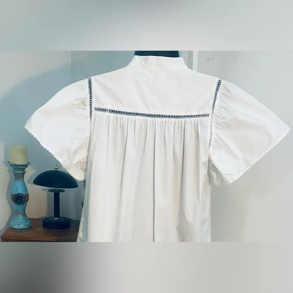 Rebecca Minkoff Natalia Flounce Dress. Color: White.