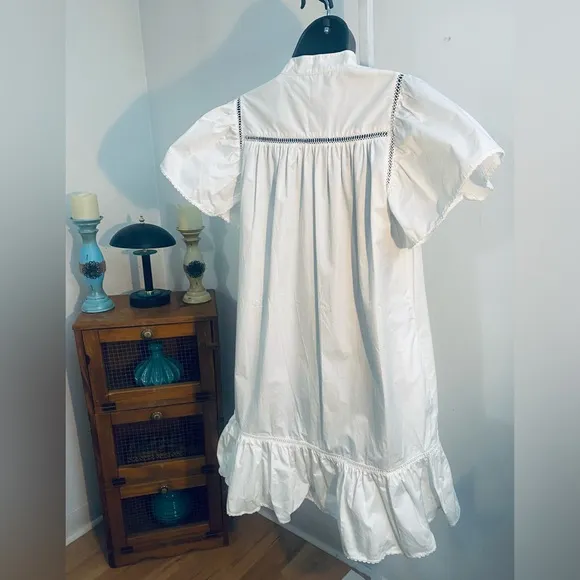 Rebecca Minkoff Natalia Flounce Dress. Color: White.