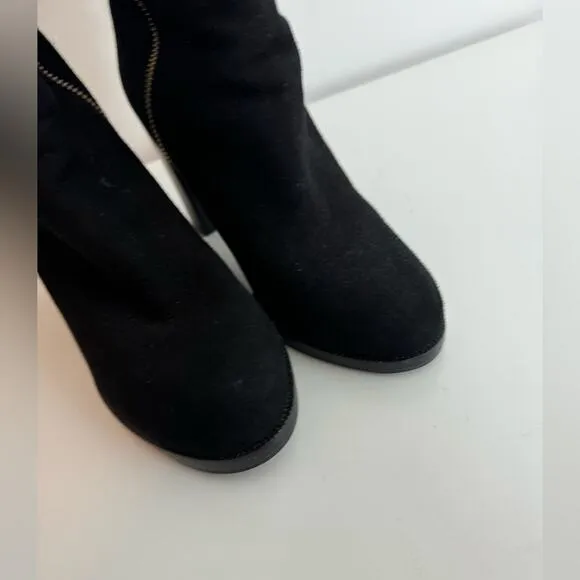 Rebecca Minkoff Women's Bardot Fringe Tall knee high Western Boots black 8.5