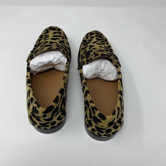 Re/Done‎ 264-17W9LFR 90s Loafers Shoes Women's 37 Leopard Tapestry Slip-on S0428