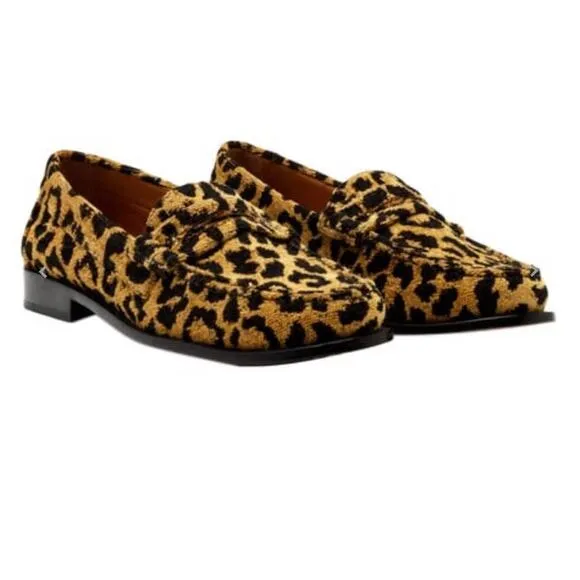 RE/DONE90s Leopard Print Loafers - 38 US8