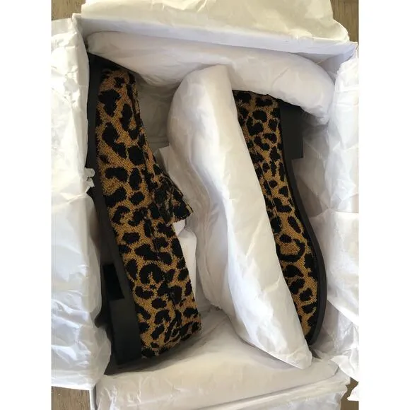 RE/DONE90s Leopard Print Loafers - 38 US8