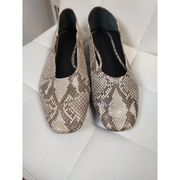 Reformation Ballet Flats Snakeskin Size 9 $300 New