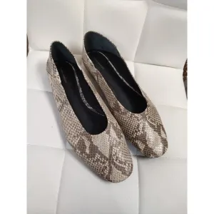 Reformation Ballet Flats Snakeskin Size 9 $300 New