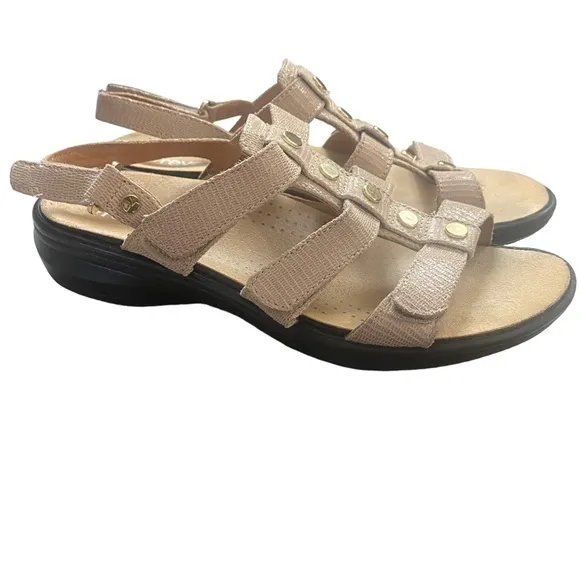 Revere Toledo sandals Velcro adjustable straps US 7/UK 5M rubber sole