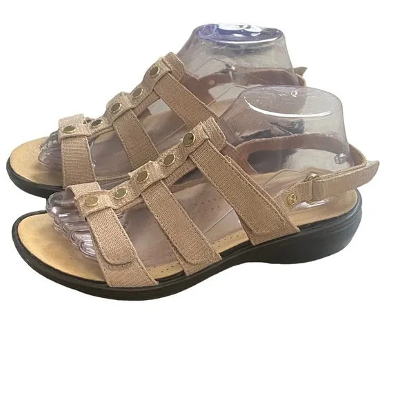Revere Toledo sandals Velcro adjustable straps US 7/UK 5M rubber sole