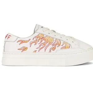 Revolve Soludos Hot Stuff Ibiza Flames Platform Leather Sneakers