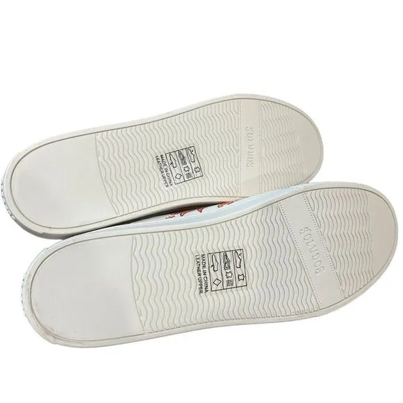 Revolve Soludos Hot Stuff Ibiza Flames Platform Leather Sneakers