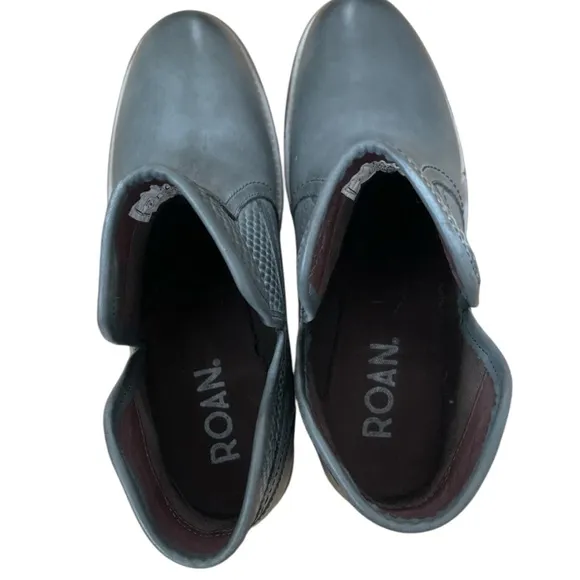 ROAN by Bed Stu Gossip Ankle Boots Gray Napa Size 8