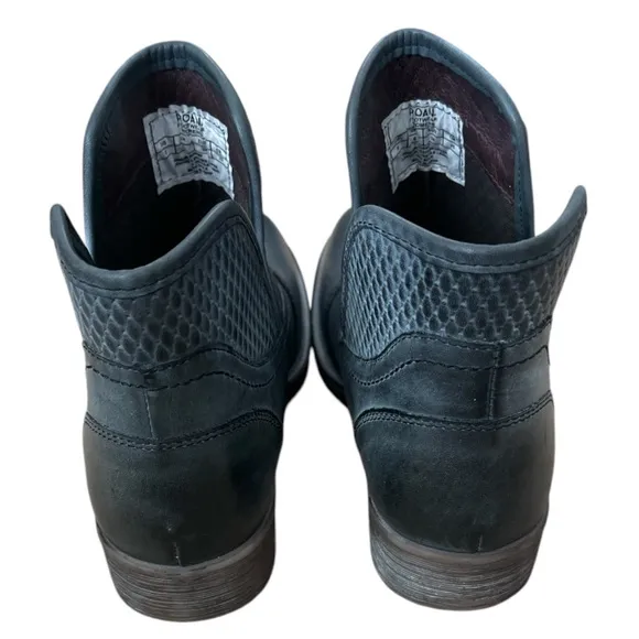 ROAN by Bed Stu Gossip Ankle Boots Gray Napa Size 8