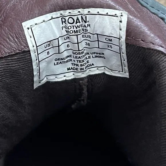 ROAN by Bed Stu Gossip Ankle Boots Gray Napa Size 8