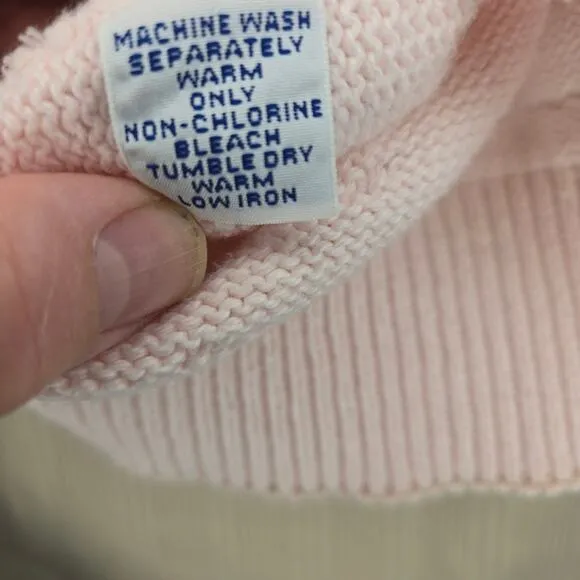 Robert Scott Ltd. Pink Cotton Sweater - Size XL 0220