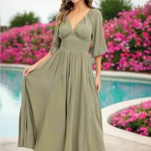 Romantic Flowy Maxi Dress