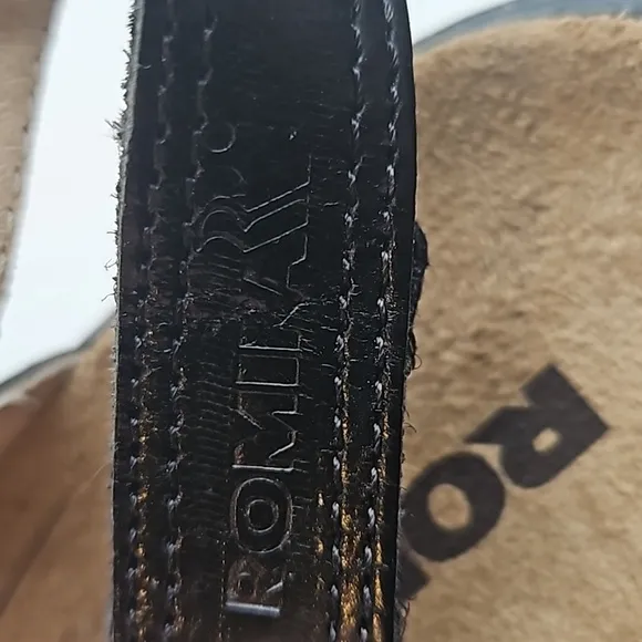 Romika Ibiza 55 Black Leather Sandals 38 / 7-7.5 NWOT