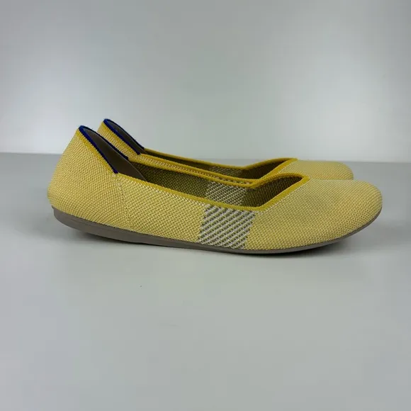 ROTHY SUNSHINE ROUND TOE FLATS SIZE 9