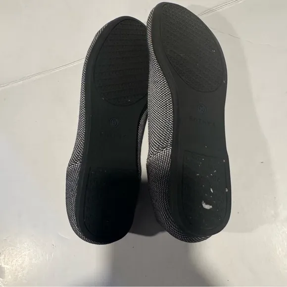 Rothy’s Birdseye Cloud Gray Round Toe Flats size 8