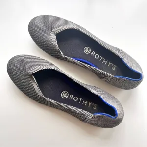 Rothy's Cloud Gray Bird's Eye Round Toe Flats