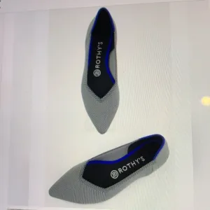 Rothy’s Pointed Toe Gray Flats 7