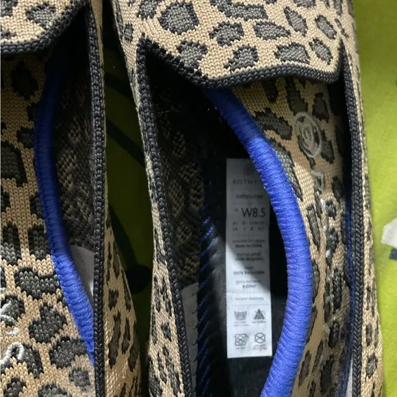 Rothy’s Retired Round Toe Leopard flats 8.5