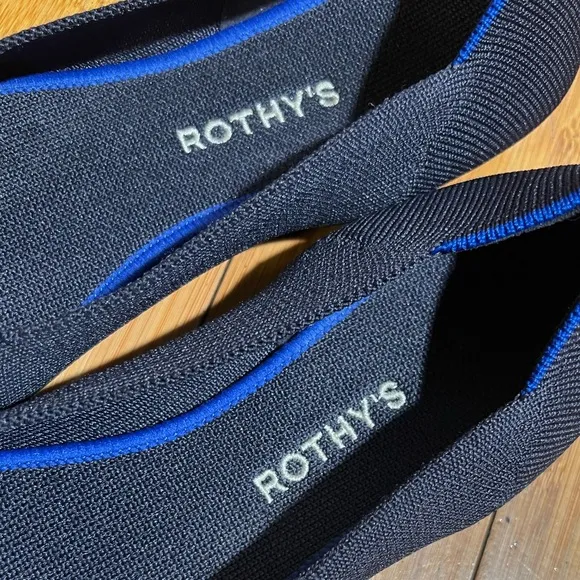 Rothy's Round Toe Flats Maritime Navy Blue Size 11