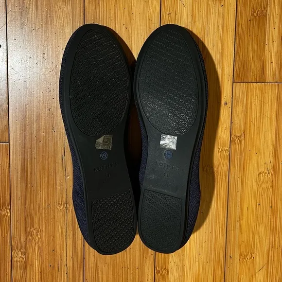 Rothy's Round Toe Flats Maritime Navy Blue Size 11