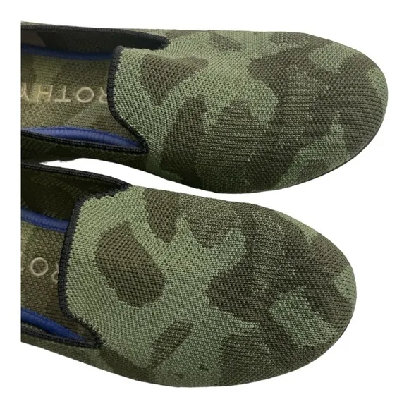 Rothy's Round Toe Knit Ballet Flats Slip On size 8 CAMOUFLAGE