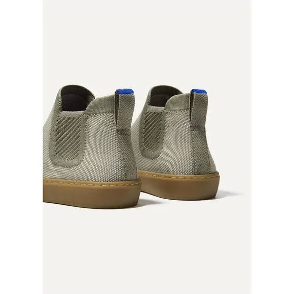 Rothy's The Chelsea Light Sage Green Ankle Boot High Top Sneakers Size 7 NWOT