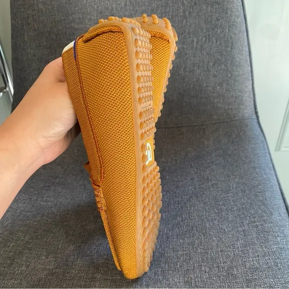Rothy’s The Driver in Cognac Slip On Loafers Flat Office Professional 6.5