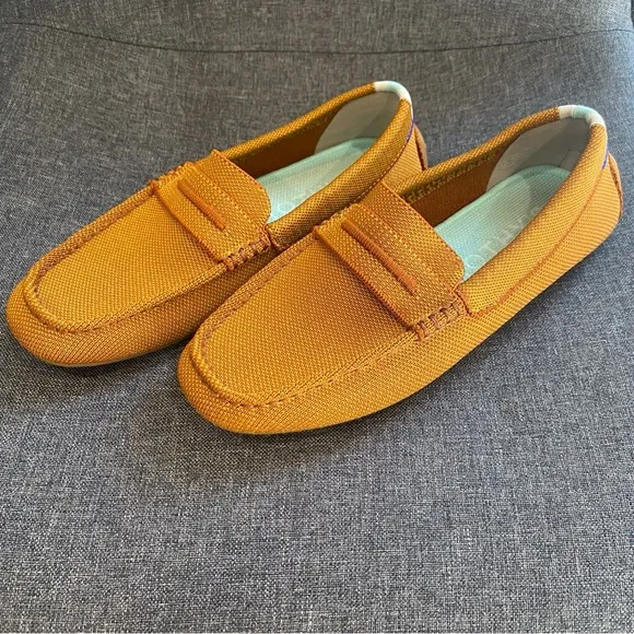 Rothy’s The Driver in Cognac Slip On Loafers Flat Office Professional 6.5