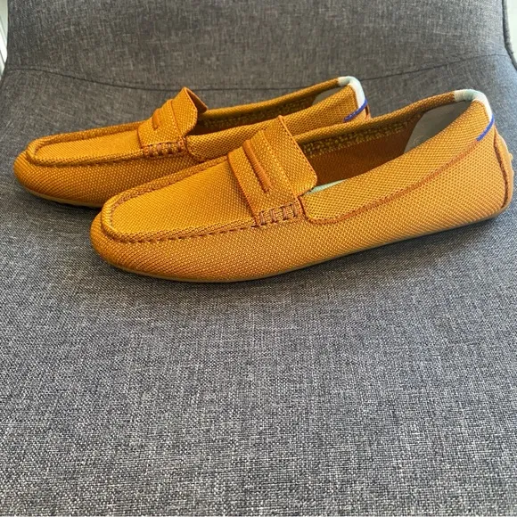 Rothy’s The Driver in Cognac Slip On Loafers Flat Office Professional 6.5