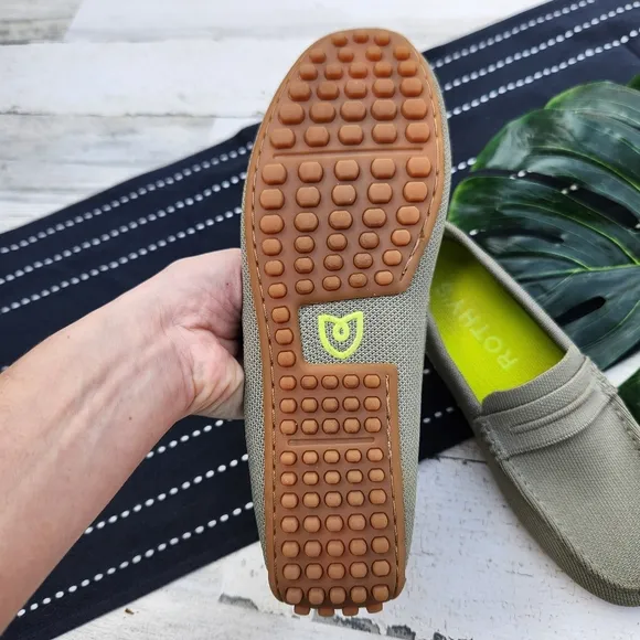 Rothy's The Driver Loafers Green Martini Size 6.5
