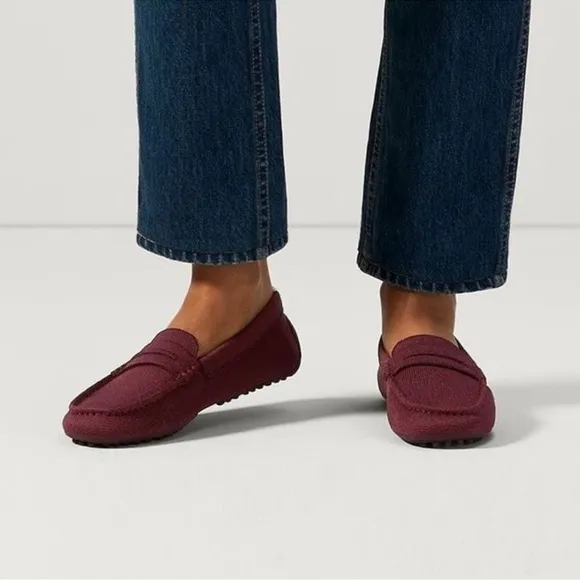 Rothy’s The Driver Loafers in Berry Size 8.5