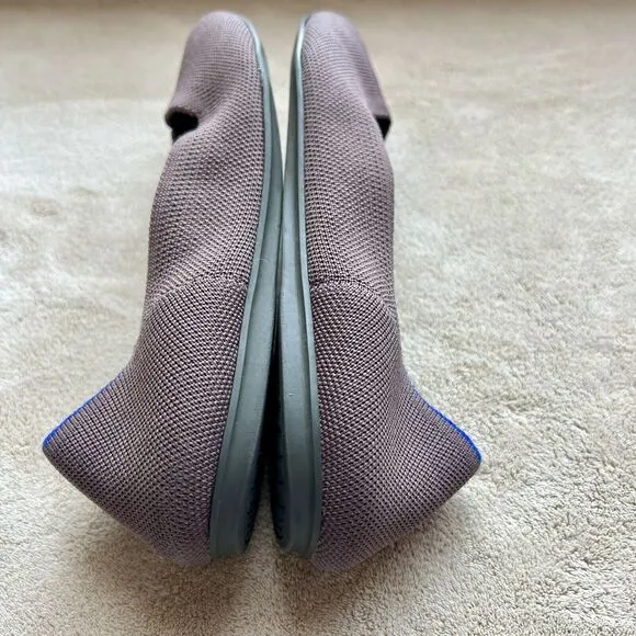 Rothy's The Flat Mink Brown Stretch Fabric Round Toe Ballet Flat Shoes Women 8.5