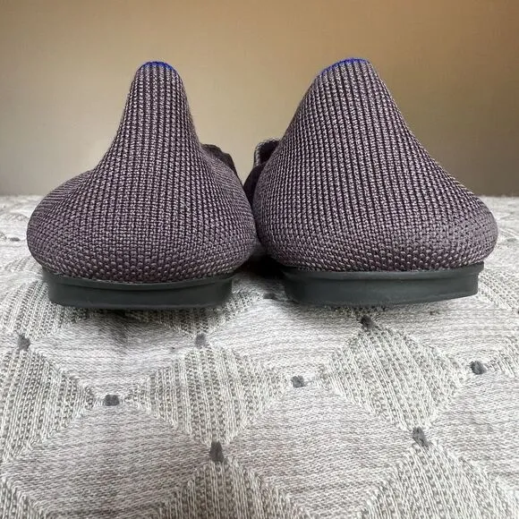 Rothy's The Flat Mink Brown Stretch Fabric Round Toe Ballet Flat Shoes Women 8.5