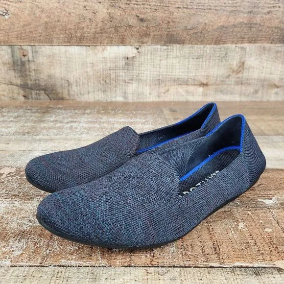Rothy's The Flats Women's Size 8.5 Navy Ballet Slip On Round Toe Comfort Shoes‎