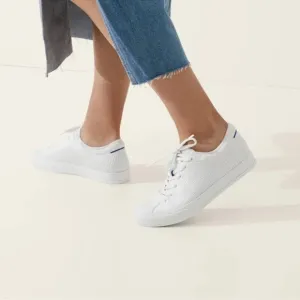 Rothy’s The Lace Up Sneakers in White Size 10 Casual Everyday Travel Commute